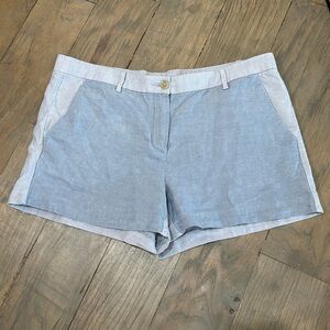 GAP Linen Color Block Shorts Size 10